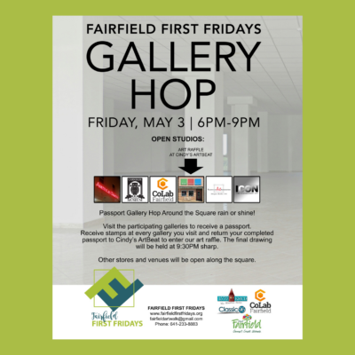 Fairfield First Fridays May Art Walk Event- Gallery Hop