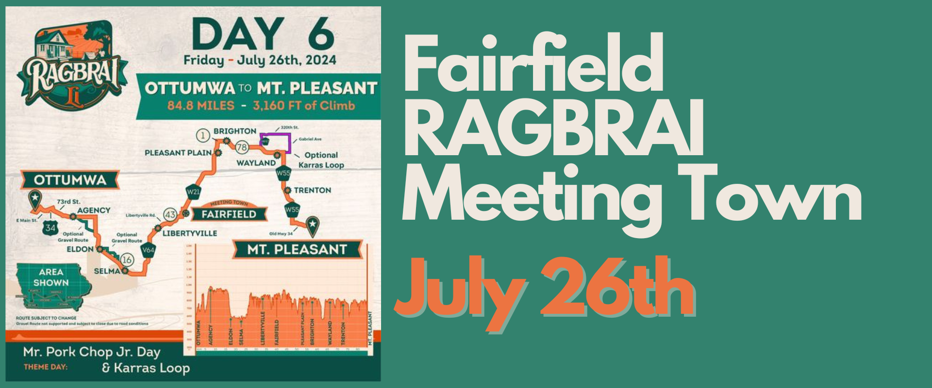 Fairfield RAGBRAI Meeting Town